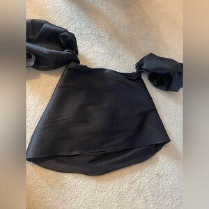 Sachin + Babi Black High-Low A-Line Mini Skirt